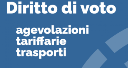 Elezioni, agevolazioni nei trasporti