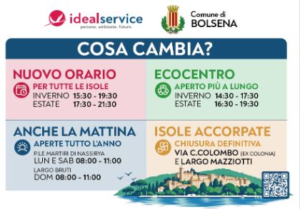 Nuovo orario isole ecologiche