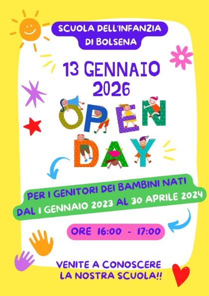 Open Day scuola dell'infanzia