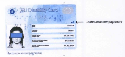 Ammissione al voto assistito per gli elettori con disabilità in possesso della EU Disability card di tipo 