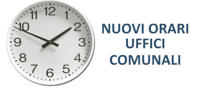 Orario al pubblico degli uffici URP e ANAGRAFE -STATO CIVILE